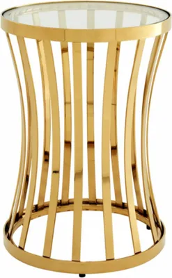 Produktbild von Casa Padrino Luxus Art Deco Designer Beistelltisch Gold 40 x H. 59 cm - Luxus Qualität