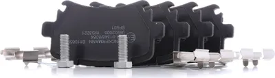 Produktbild von DENCKERMANN Bremsbeläge Satz Hinten Bremsklötze für VW GOLF VI (5K1) B110859