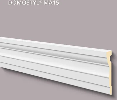 Produktbild von Türumrandung NMC MA15 DOMOSTYL Noel Marquet Fassadenstuck Fensterumrandung Fassadenprofil Modernes Design weiß 2 m