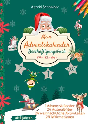 Produktbild von Mein Adventskalender Beschäftigungsbuch für Kinder ab 6 Jahren: