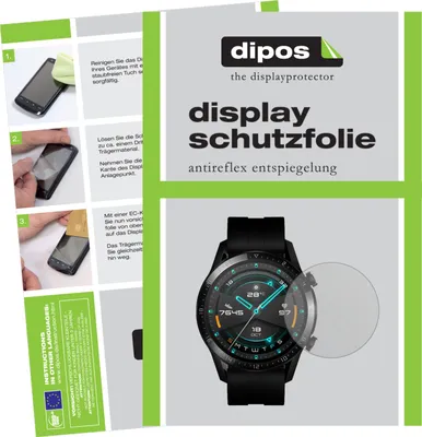 Produktbild von 1x Schutzfolie für Huawei Watch GT 2 (46mm) matt Displayschutzfolie Folie Display Schutz dipos