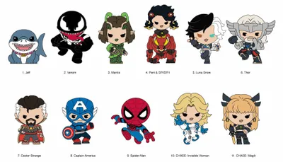 Produktbild von Monogram Int Marvel Series 16 Schlüsselanhänger One Size
