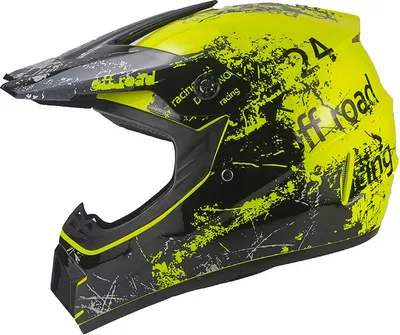 Produktbild von Crosshelm Racing gelb Größe S