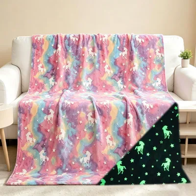 Obrázek produktu pro Měkká deka - motiv jednorožce - 150 x 200 cm