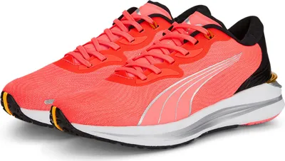 Produktbild von PUMA Electrify Nitro 2 Laufschuhe Damen sunset glow/puma black/metallic silver 36
