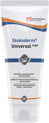 Produktbild von Hautschutzcreme Stokoderm Univ.PURE 100ml unparfümiert weiß Tube STOKO