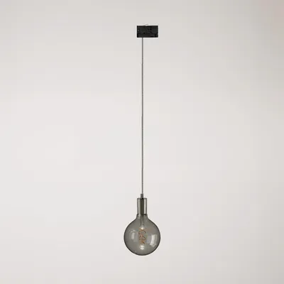 Immagine prodotto di Creative Cables - Lampada a sospensione industrial con cavo tessile e adattatore per binario -lampadina non inclusa