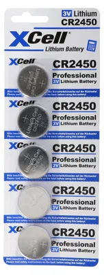 Produktbild von 5er-Sparset CR2450 Lithium Batterie 3V, CR2450 Batterien im praktischen 5er Set