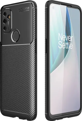 Produktbild von Mobigear Racing  OnePlus Nord N100 Hülle Flexibles TPU Backcover - Schwarz