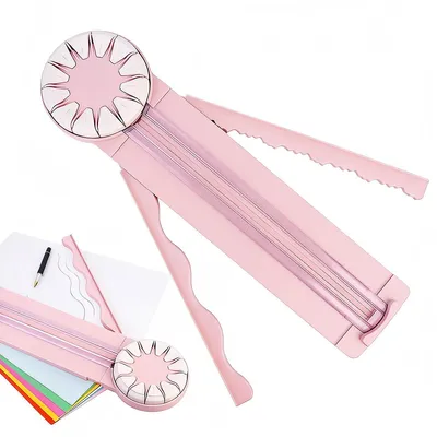 Produktbild von 12-in-1 Papierschneider, Schneidemaschine mit Lineal und Schnittführung, für Basteln, Scrapbook, A4 & A5 Papier