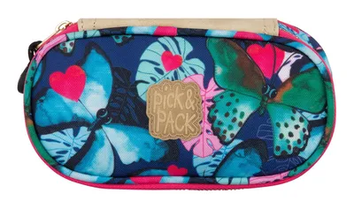 Immagine prodotto di Pick & Pack astuccio per matite Beautiful Butterfly Pencil Case Navy blu scuro