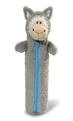 Produktbild von Nici 35118 - Mäppchen Jolly Logan Plüsch figürlich 24 cm, grau