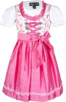 Produktbild von Kinderdirndl Flower rose pink 3-tlg 158