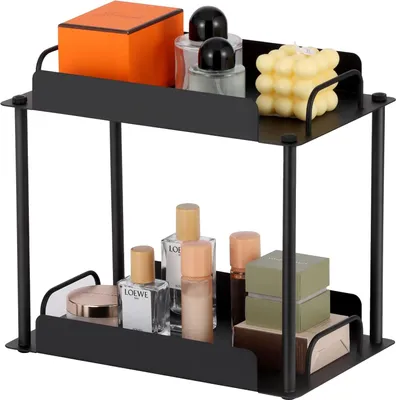 Immagine prodotto di Safona scaffale da cucina a 2 livelli organizzatore da cucina nero