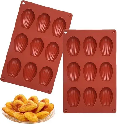 Produktbild von Silikon-Madeleine-Set mit 9 Dessert-Formen