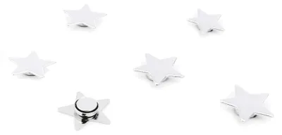Productafbeelding van Trendform Magneetster - zilver - set van 6 stuks