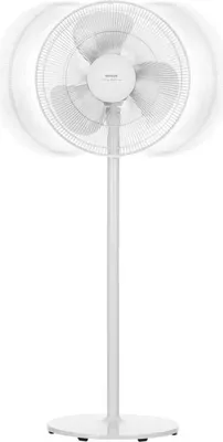 Image de Ventilateur sur pied Sencor SFN 4060WH, Diamètre 40 cm, Hauteur Réglable 96-130 cm, Oscillation 80°, 3 Vitesses, 50W
