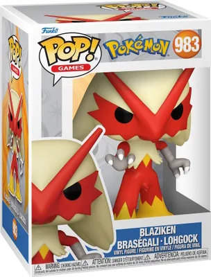 Produktbild von Pokémon - Blaziken Braségali Lohgock 983 - Funko Pop! Vinyl Figur