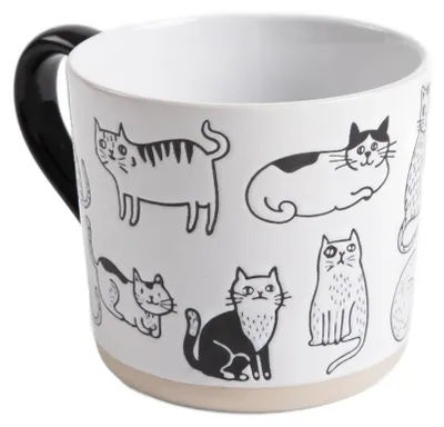 Produktbild von HOMLA HUROS Becher in Katzen 0,45 l
