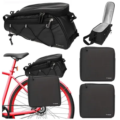 Produktbild von Trizand Fahrradtasche 25516 für Gepäckträger Schwarz
