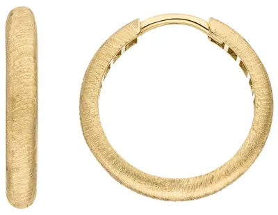 Produktbild von Ohrringe Creolen aus 333 Gold Gelbgold 18,4x2,9mm Goldcreolen mattiert
