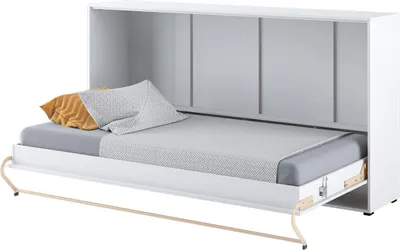 Produktbild von Schrankbett 90 x 200 Horizontal CP-06 Weiß Matt LENART CONCEPT PRO Wandklappbett