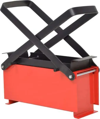 Produktbild von Papierbrikettpresse Stahl 34x14x14 cm Schwarz und Rot