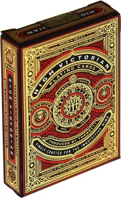 Image de Cartes de BICYCLE rouges de l'époque victorienne