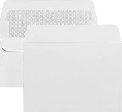 Image de Enveloppe C6 autocollante avec bande adhésive, 50 pièces
