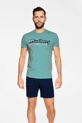 Obrázok produktu pre Pánske pyžamo 39732 NOWARD Tyrkysová-tmavěmodrá 2XL