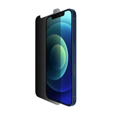 Immagine prodotto di Belkin iPhone 12/12 Pro protezione schermo filtro privacy, vetro temperato, 6,1", 0,33 mm, protezione schermo in vetro temperato