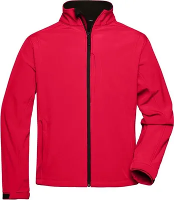 Produktbild von James & Nicholson Herren-Jacke, Softshell, Gr. M,rot