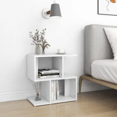 Productafbeelding van Modern Nachtkastje met Open Vakken en Houten Afwerking