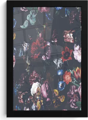 Produktbild von MuchoWow® MuchoWow® Gerahmtes Poster Blumen - Farben - Kunst 20x30 cm - Poster mit zchwarzem Bilderrahmen - Drucken - Bilder Poster im Rahmen