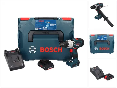 Obrázek produktu pro Bosch GSR 18V-150 C Profesionální akumulátorová vrtačka 18 V 150 Nm Biturbo Brushless + 1x akumulátor ProCORE 4,0 Ah + nabíječka + L-Boxx