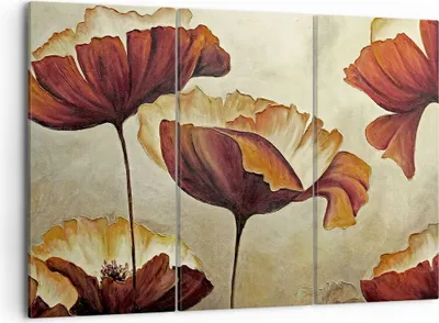 Produktbild von Bild auf Leinwand - Leinwandbild - Mohn Blume Wiese - 105x70cm - Wand Bild - Wanddeko - Wandbilder - Leinwanddruck - Bilder - Kunstdruck - Wanddekoration - Leinwand bilder - Wandkunst - CE105x70-3760