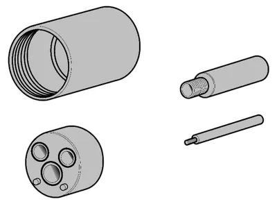 Zdjęcie produktu dla Herzbach LOGIC PLUS, przedłużka do mieszacza, 30 mm, chrom