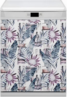 Produktbild von Magnetmatte Geschirrspüle Abwaschbar Küche Magnete  Dekor 60x70 cm  - Marmorblumen