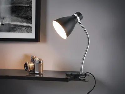 Produktbild von Klemmlampe HARVEY Höhe 36cm Schwarz