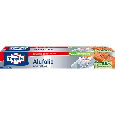 Produktbild von TOPPITS Alufolie Breite: 300 mm Länge: 24 m