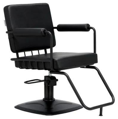 Image de Fauteuil de coiffure Comodo hydraulique pivotant pour salon de coiffure repose-pieds chromé chaise de coiffure