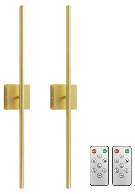 Produktbild von LED Wandleuchte Gold Kabellos Touch-Steuerung 2er-Pack 72,0 cm