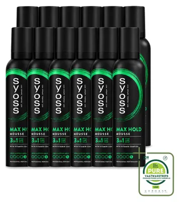 Produktbild von 12 x Syoss Keratin Haarmousse - 250 ml - Großpackung - 12 Stücke