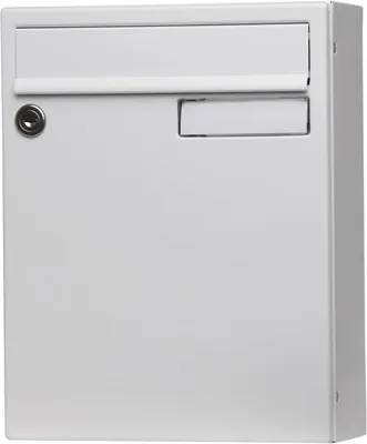 Image de Boîte aux lettres non normalisée 1 porte extérieur - Saphir - acier blanc