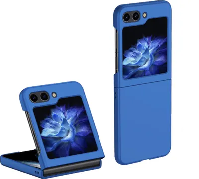 Produktbild von Für Samsung Galaxy Z Flip5 5G Faltbare Schutzhülle Dunkelblau Schutz Case