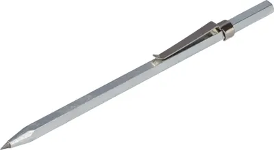 Produktbild von STUBAI Reißnadel mit Hartmetallspitze 180 mm | Anreißnadel mit sechskantigem Griff und praktischem Clip für präzise Messungen und Markierungen an Metall