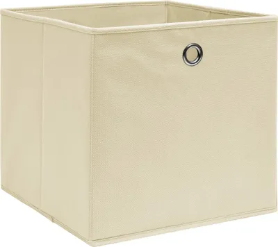 Immagine prodotto di Contenitori 10 pz in Tessuto non Tessuto 28x28x28 cm Crema