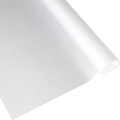 A roll of frosted window film is shown against a white background.