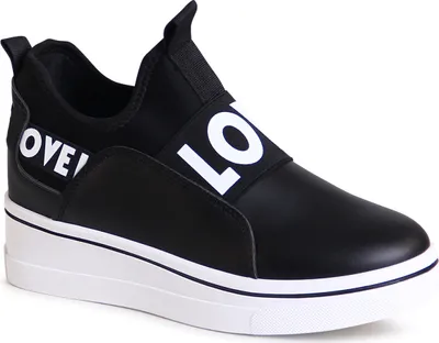 Produktbild von topschuhe24 2730 Damen Keilabsatz Sneaker Plateau Slipper, Farbe:Schwarz, Größe:36 EU
