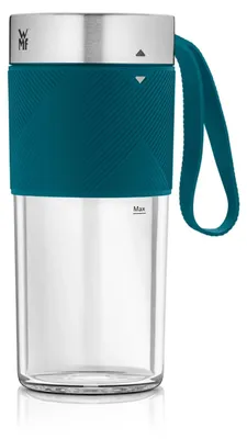 Obrázek produktu pro WMF Küchenminis Mix on the Go 300 ml, mini mixér na cesty, USB mixér na smoothie, dobíjecí osobní mixér, přenosný mixér na smoothie a koktejly, petrol
